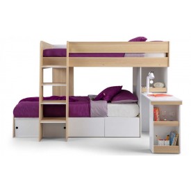 Eternal Oak and White Bunk Bed