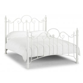 Florence Stone White Double Bed Frame