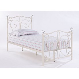 Florentine White Single Bed Frame