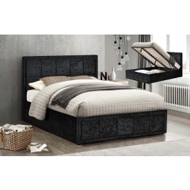 Hann Black Ottoman Bed Frame