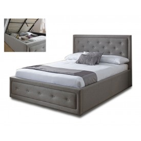 Holly Hopsack Storage Bed Frame