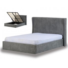 Dark Grey Hotel Ottoman Bed Frame