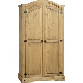 Corona Distressed Pine 2 Door Robe