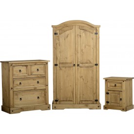 Corona Pine Bedroom Set Trio Special Offer