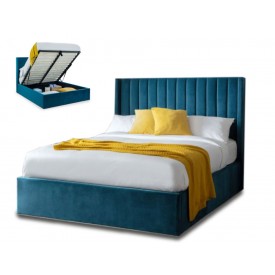 Langholm Teal Ottoman Bed Frame