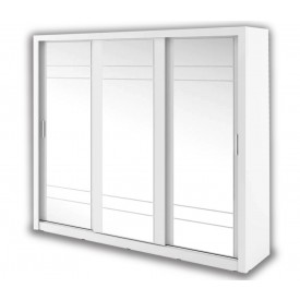 Manchester White Sliding Door Wardrobe 250cm