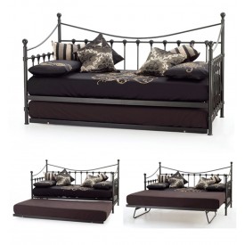 Marseilles Black Day Bed With Visitor Frame