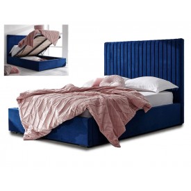 Milan Royal Blue Ottoman Bed Frame