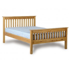 Monty High Foot Double Pine Bed Frame