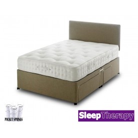 Natural Sleep Pocket 1800 Three Quarter Divan Bed