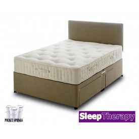 Natural Sleep Pocket 3000 Three Quarter Divan Bed