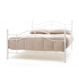Parisienne White Double Bed Frame