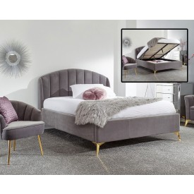 Petal Grey Bed Ottoman Bed Frame