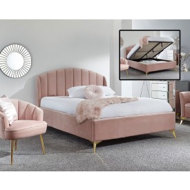 Petal Pink Bed Ottoman Bed Frame