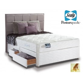 Sealy Pearl Memory Double 4 Drawer Divan Bed