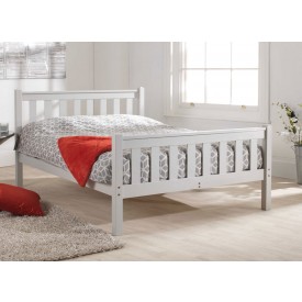 Shaker Grey High Foot Bed Frame