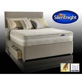 Silentnight Moscow Zoned Pocket Memory Double 4 Drawer Divan