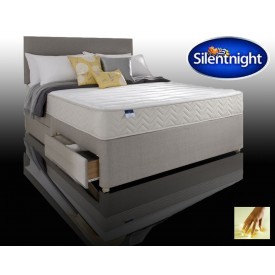 Silentnight Seoul Double 2 Drawer Divan Bed With Memory Foam