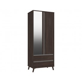 Thames 2 Door Combi Robe Truffle Oak With Mirror