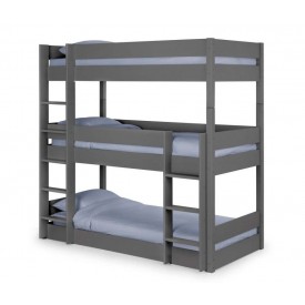 Three Tier Anthracite Bunk Bed