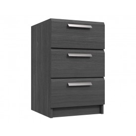 Waterford Graphite 3 Drawer Bedside
