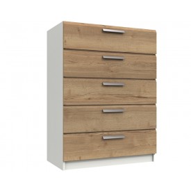 Waterford Oak And White 5 Drawer Chest