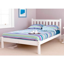 Shaker White Low Foot Bed Frame