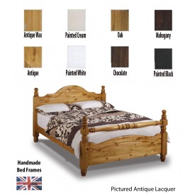 Yorkshire Rail End Handcrafted Three Quarter Bed Frame