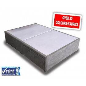 Superior Double Divan Bed Base With Fabric Choice