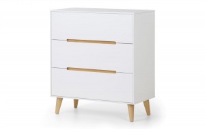Alcester White 3 Drawer Chest