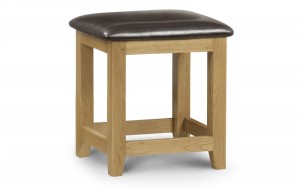 Marlowe Oak Dressing Table Stool