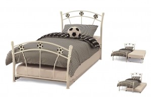 Soccer White Guest Bed Frame