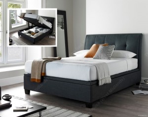 Acclaim Slate Ottoman Storage Bed Frame