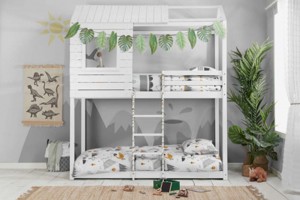 White Cabin Bunk Bed