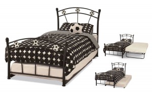 Soccer Black Guest Bed Frame
