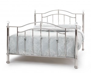 Ashleigh Nickel Double Bed Frame