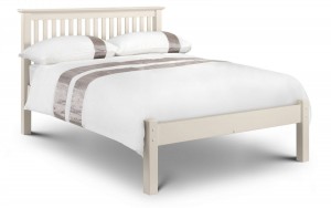 Barcelona Low Foot Stone White Bed Frame