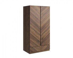 Catalan Walnut 2 Door Wardrobe