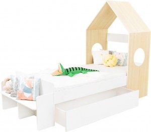 Caty One Drawer House Bed Frame