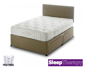 Natural Sleep Pocket 1800 Three Quarter Divan Bed
