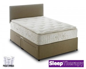 Natural Sleep Pillow Pocket 2000 Kingsize Divan Bed