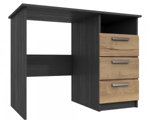 Waterford Graphite And Oak 3 Drawer Dressing Table