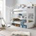 Origin White Storage Bunk Bed
