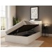 Side Lift Ottoman Bed Frame White