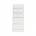 Ashenby White 5 Drawer Tall Chest