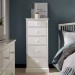 Ashenby White 5 Drawer Tall Chest