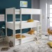 Three Tier White Bunk Bed