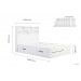 Amalfi White Storage Bed Frame