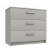 Arden Cashmere Grey Gloss 3 Drawer Chest