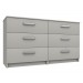 Arden Cashmere Gloss 3 Drawer Double Chest